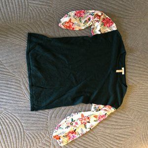Green floral Fancy and Flouncy Sweater Matilda Jane GUC size XS